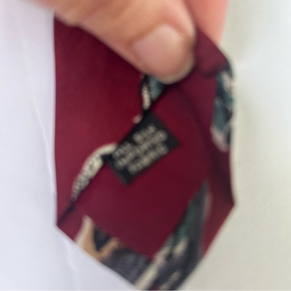 Givenchy Monsieur Men's classic colorful floral print all silk designer tie - Picture 4 of 7